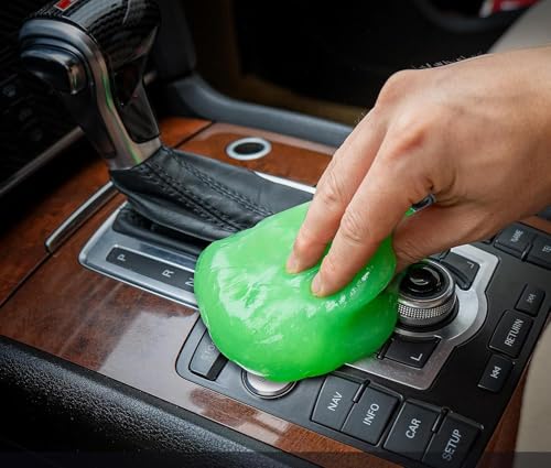 Car Interior Cleaning Gel, Automotive Detailing Putty for Dust and Debris Removal, Green