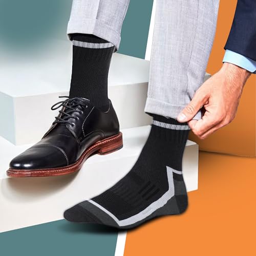 Image of Mayor Swift Crew Length Socks for Men & Women, Breathable Comfort, Anti-Odour, Ideal for Running, Workout, & Casual