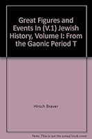 Great Figures And Events In Jewish History Volume I B001F3IHE2 Book Cover