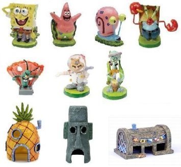 Spongebob 10-Piece Aquarium Decorative Set