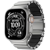 NOMAD Correa Stratos Apple Watch 49mm Plateada/Negra