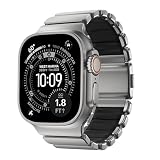 NOMAD Correa Stratos Apple Watch 49mm Plateada/Negra