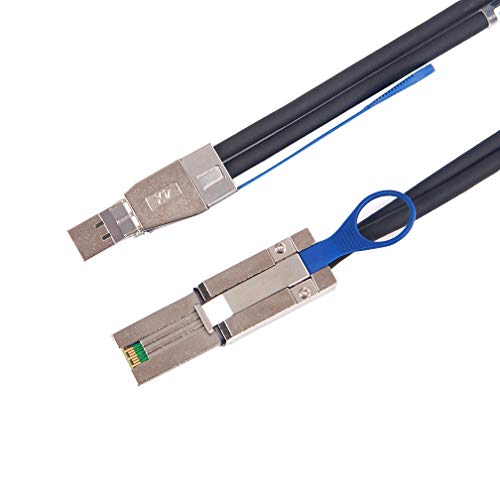 ipolex External Mini SAS HD SFF-8644 to Mini SAS SFF-8088 Hybrid Cable, 1-Meter(3.3ft)