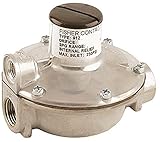 Emerson-Fisher LP-Gas Equipment, 912-101, 1/4' x 3/8' FNPT, Single Stage Regulator, Outlet: 9.25-13...