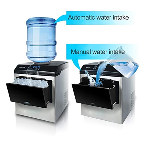 Eiswürfelbereiter Eismaschine mit LED-Anzeige, 2in1 Wasserspender Eingebauter Eiswürfelbereiter Maschine Arbeitsplatte… – Bild 3