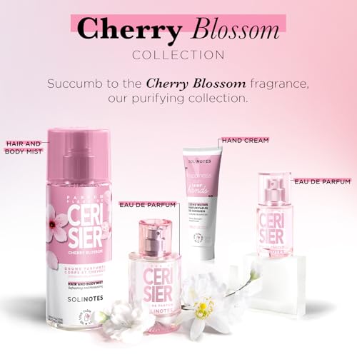 Image of Solinotes Cherry Blossom Eau de Parfum, Red Fruits & Musk, Vegan, 1.7 Fl Oz