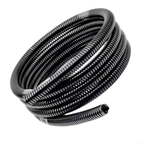 100 m de polietileno corrugado tubo protector de cable negro AD10/AD11/AD13 flexible, resistente a la abrasión, resistente al aceite, de -40 °C a +100 °C, para coche eléctrico y industrial (AD11)