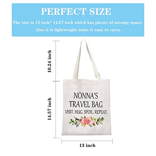 GJTIM Nonna Gift for Grandma from Grandchildren Travel Bag Grandmother Tote Bag (Nonna's Travel Tote)2