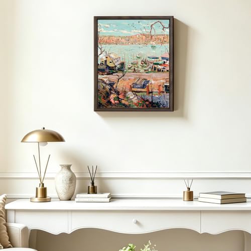 Image of 20x24 Canvas Floating Frame,0.9 inch Deep Canvas Frame,Dark Brown