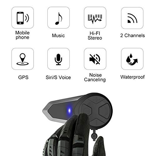 image for Yideng Bluetooth Headset Motorcycle Helmet BT-S3 1000m Full-Duplex Blu
