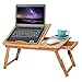 Produktbild Laptoptisch fürs Bett, Betttablett Tabletttisch Mini Tisch Holz klappbar Frühstückstablett mit Schublade Betttisch für Sofa Lesen Zeichentisch