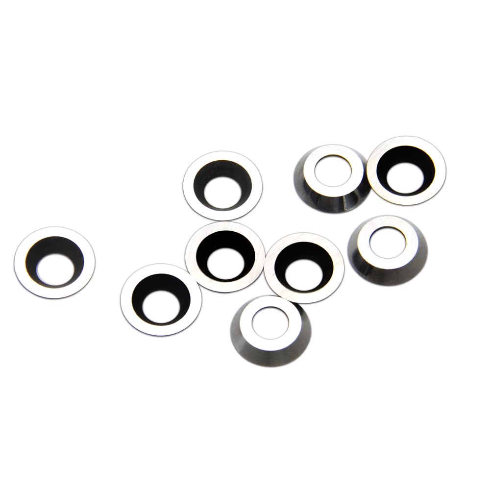 8.9mm Round Carbide Inserts Milling Cutters 10pcs Woodturning Tools Hollowers for Wood Lathe Chuck Turning Machine