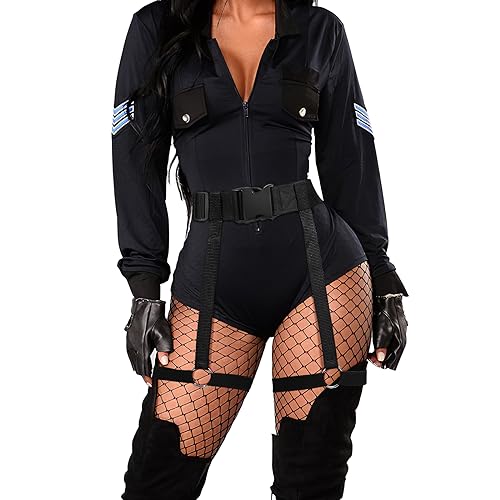 SUOSDEY Punk Black Waist Chain Belt Leather Layered Body Chains Rave Body Jewelry Accessories for Women and Girls