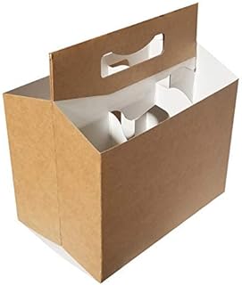 6 Pack Cardboard 12 oz Beer/Soda Carrier by C-Store Packaging (Pack of 50) (Kraft-50pk) FAST SAME DAY SHIPPING