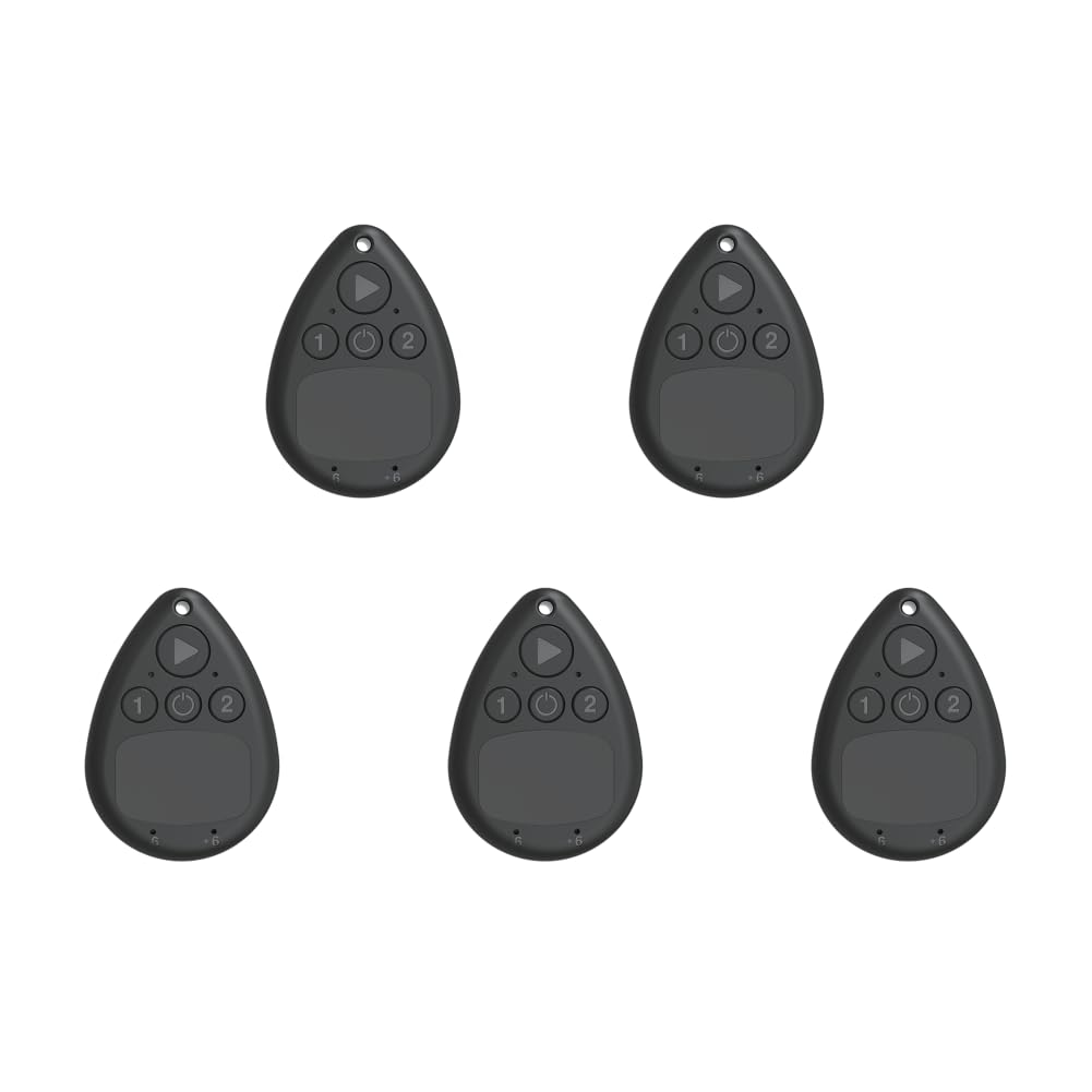 Kit di 5 pulsantiere automatiche wireless con batteria, controllo senza mani, silenzioso e regolabile, per smartphone, perfetto per dirette, giochi e ricompense