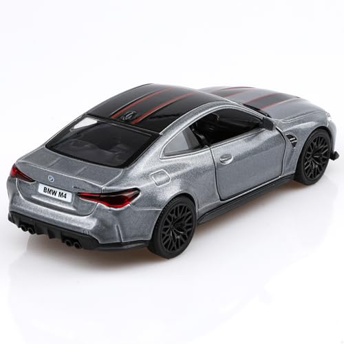 Modelo a escala 1:36 BMW M4 CSL plateado miniatura 2