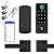 BEBASIA Smart Fingerprint Door Lock with Handle Set, Full App Control, Electronic Digital Touchscreen Keypad, Deadbolt Smart Locks for Front Door, Auto Lock, Black