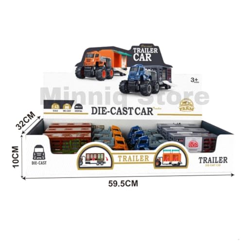 Image of Animals Display Truck 1:43 Metal Toys Alloy Diecast Truck Set Toy, Diecast Miniature Car Model Best Birthday Gift for Kids [Multicolor = Sent Any 1 Truck]