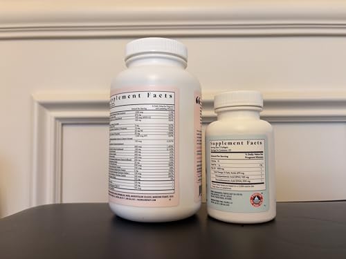 Image of FullWell Women's Prenatal Essentials - Women's Prenatal Multivitamin & Fish Oil - Supports Maternal Health & Fetal Development - Omega 3, DHA, Folate & Choline- 30 Servings