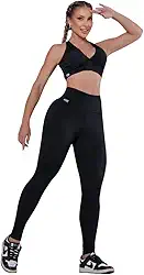 Conjunto Fitness de Academia Feminino AQN SPORT Legging Cós Alto + Top – Forro Duplo, Zero Transparência, Conforto e Versatilidade