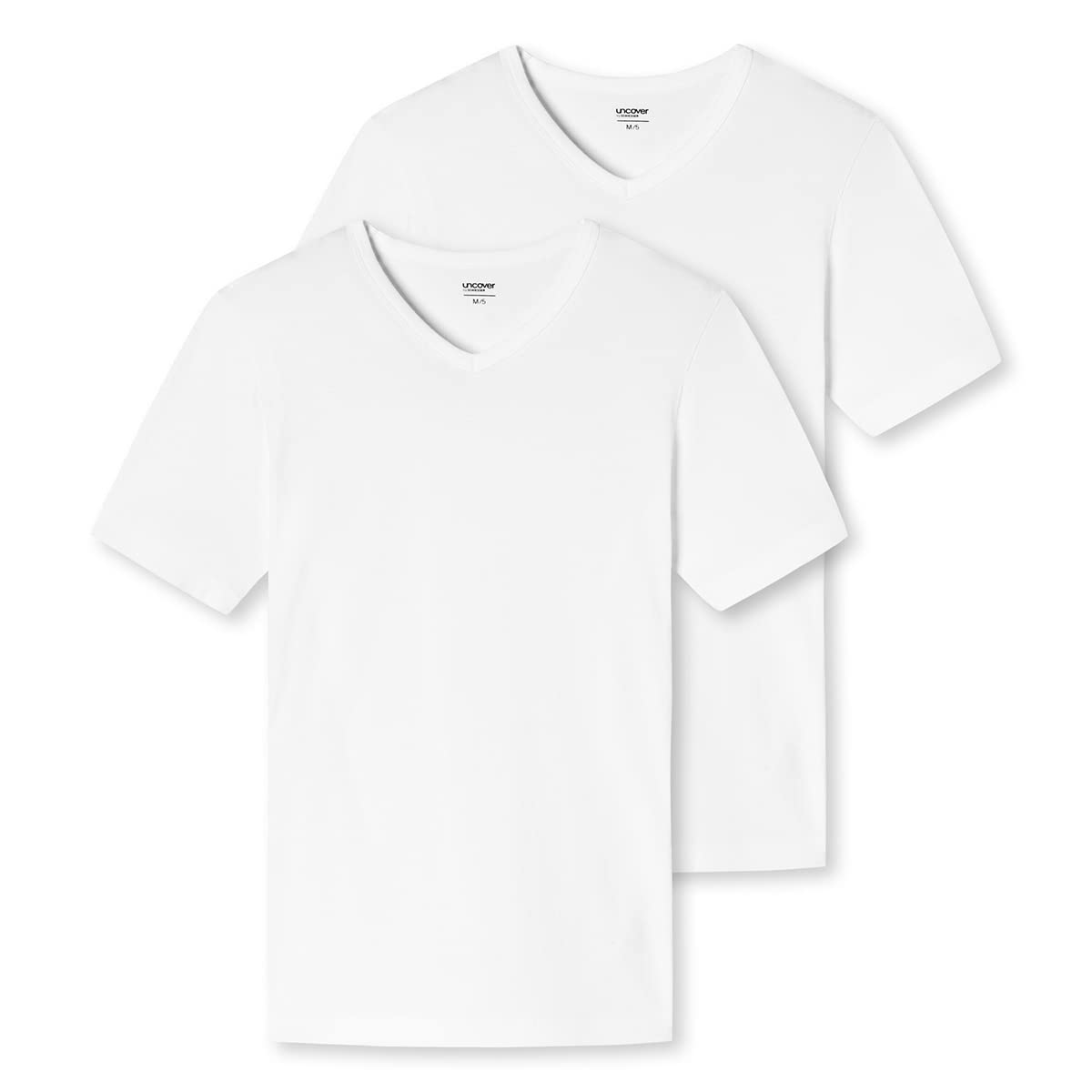 Uncover by Schiesser - Unterhemd/Shirt Kurzarm - 2er Pack (L Weiß)