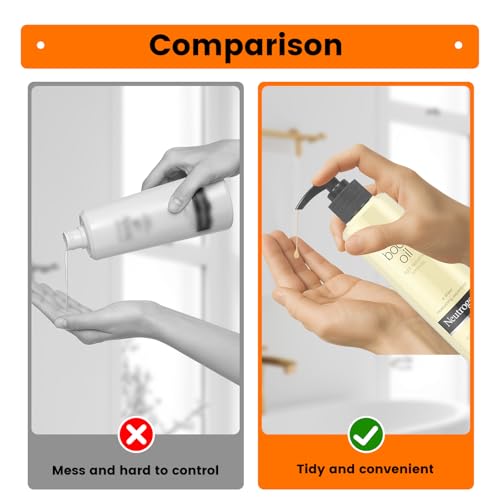 Dispenser Pump Compatible with Neutrogena Body Oil 16 floz,3 Pack Pump for 16oz Body Oil Bottle（Oil not Included）2
