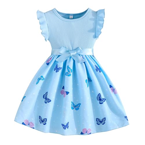Robe fluide imprimée tout-petits anti-transpiration tissu côtelé frais