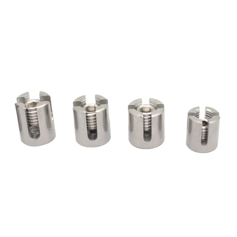 Attaches pour CâBles MéTalliques 10 pièces M3/M4/M5/M6 Angles à 90 degrés en Acier Inoxydable 316 systèmes de Treillis de câble métallique Vert Mur Croix Pince Corde Pince Serre CâBles (Size : M5x12m