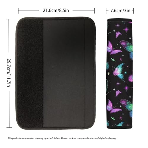 Image of AFPANQZ Butterflies Seat Belt Cover for Women Adults 2 Packs Comfortable Driving Shoulder Protectors Car Safety Seatbelt Pads Soft Comfort Cushion Car Seats Accessories Decor
