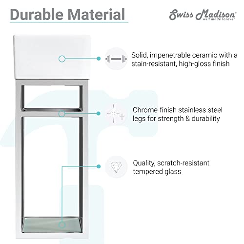 Swiss Madison Sm-Bv551 Pierre Bathroom Vanity, 19.5" #TOP4