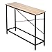Bonnlo Console Table, Small Entryway Table, Sofa Table Narrow Long, Entry Table, Behind Couch Table Skinny, Hallway Table for Foyer with Metal Frame and Scratches&Water-Resistant Wooden Top, Oak