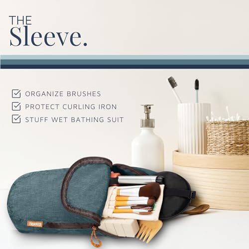 Toiletry Bag Kit Set: Hanging Travel Toiletry Bag + 311 TSA Cosmetic Liquid Bag + Ultralight Accessory Organizer Pouch