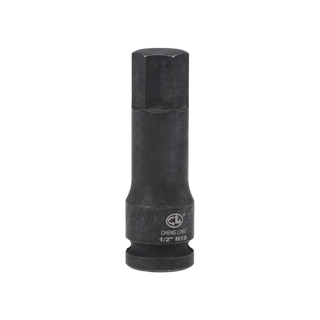 TOP-VIGOR Impact Hex Bit Socket, 1/2" Drive x H18 (18mm) Allen Key Socket, Premium CR-MO Steel Bits, Hex Bit with 78mm Length for Torque Wrench, Ratchet Wrench, Impact Power Drills