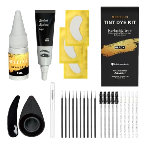 Lash and Brow Black Color Kit Long-lasting 6-8 Weeks Professional Result for Salon and DIY Use