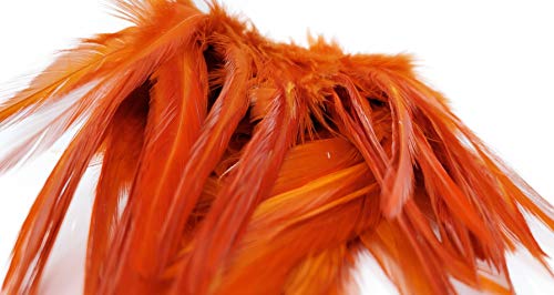 Creative Angler Saddle Hackle for Fly Tying/Tying Flies (Orange)