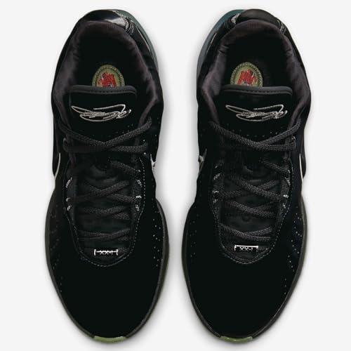 Image of NIKE Lebron XXI Tahitian Basketball Shoes (FB2238-001, Black /Iron Grey /Oil Green /Metallic Pewter) Size 6.5