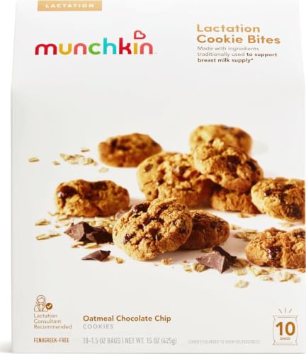 Image of Munchkin Milkmakers Lactation Cookie Bites, Oatmeal Chocolate Chip