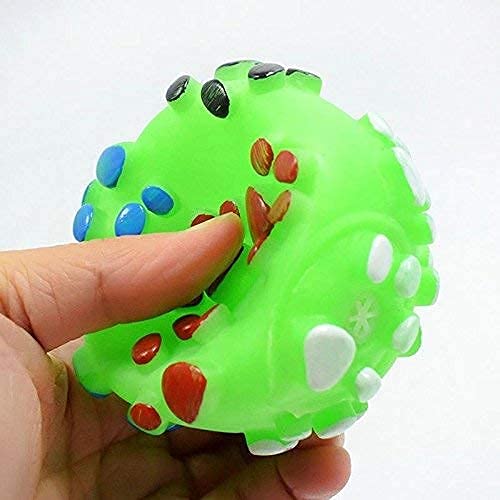 RvPaws Pet Dog Paw Print Ball Toy Sound Squeaky Squeaker Dog Cat Chew Interactive Ball Squeak Playing Toy (Green) (B09GYLWLK8) Amazon Price History, Amazon Price Tracker