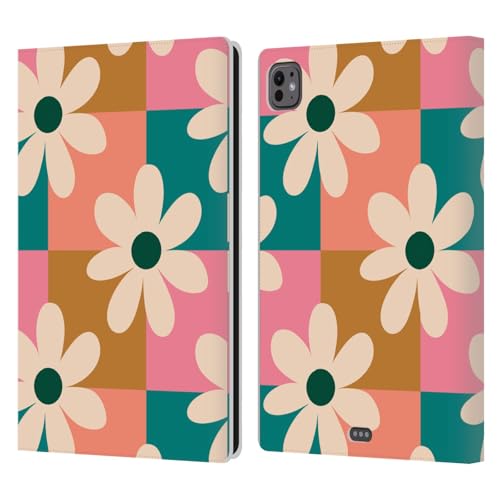 Housse cuir iPad Pro 11 M4/M5 antichoc étui portefeuille daisy