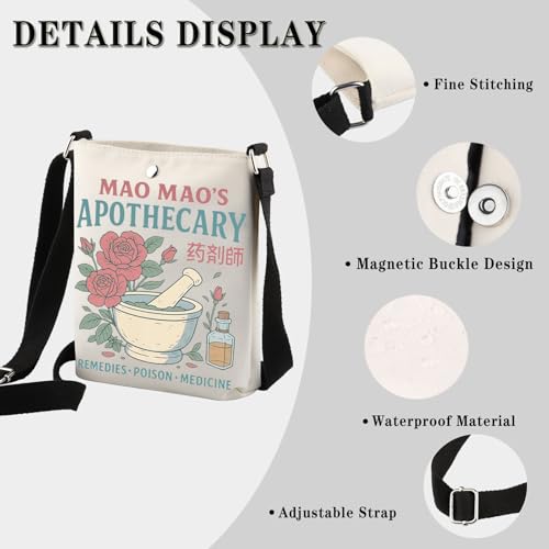 Japanese Anime Inspired Gift Japanese Manga Gift Maomao's Apothecary Crossbody Bag3