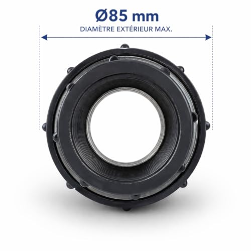 Raccordement PVC Ø50 résistant aux produits chimiques et pression PN16