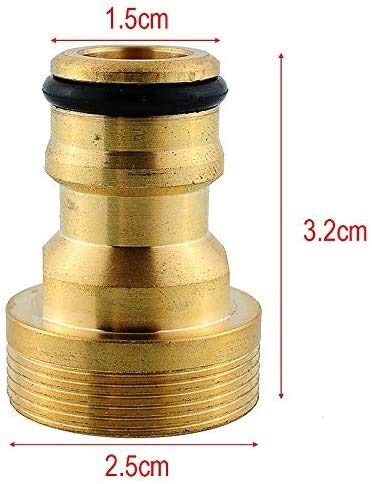 Raccordi filettati Raccordi per tubi in ottone 1pc Ottone Connettore rapido Adattatore Giardino Tubo dell'acqua Tubo Rubinetto Ugello a scatto Adattatore a scatto Raccordo Giardino Esterno Tubo filet