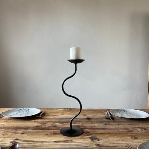 Handforgedcandleholdermetalpillarcandleholdercenterpieceblackforgedironcandleholderfarmhousefireplacedecorforhomedecorationweddingpartydecoration Urban Country Home Decor Hand forged candle holder metal pillar candle holder centerpiece black forged iron candle holder farmhouse fireplace decor for home decoration wedding party decoration urban country home decor