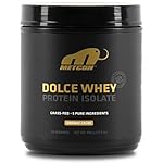 MetCon Dolce Whey Protein Isolate, Premium Grass-Fed Whey Protein Isolate Powder with 5 All-Natural Ingredients, No Fillers, Organic Cacao Flavor, 500g