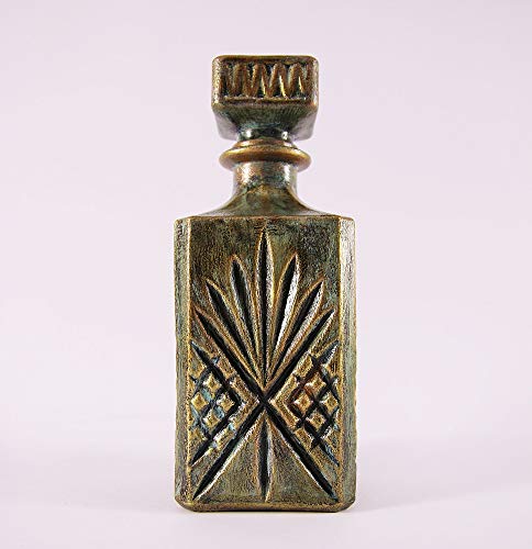 Handcrafted Floral Liqueur Carafe - Mediterranean Decoupage Bottle for Stylish Home Decor - Image 2