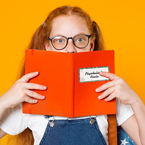 60 Stk Etiketten Selbstklebend zum Beschriften Namensaufkleber Schule Kinder Buchetiketten Klebeetiketten Aufkleber zum Schreiben Schuletiketten Einschulung für Schulkind Junge Mädchen (Schule)