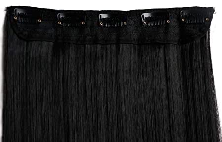 Image of black extension hair for women and girls for bold and beautiful look