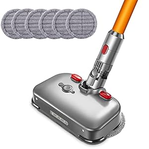 Ancocs Dyson V15 V11 V10 V8 V7 stofzuiger dweilopzetstuk Dyson borstel met ledlicht, watertank en zes wasbare pads