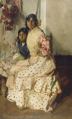 Tableau Sorolla Pepilla la gitane impression sur toile graffiti art mural 60x90cm