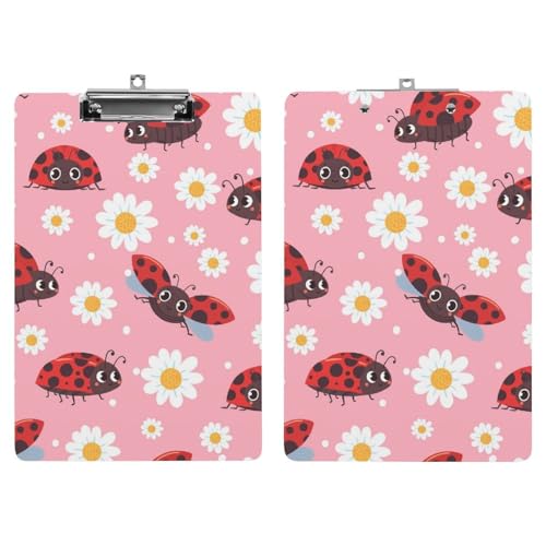 Presse-papiers coccinelle avec pince A4 pour documents - 7
